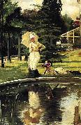 James Tissot In an English Garden France oil painting artist
